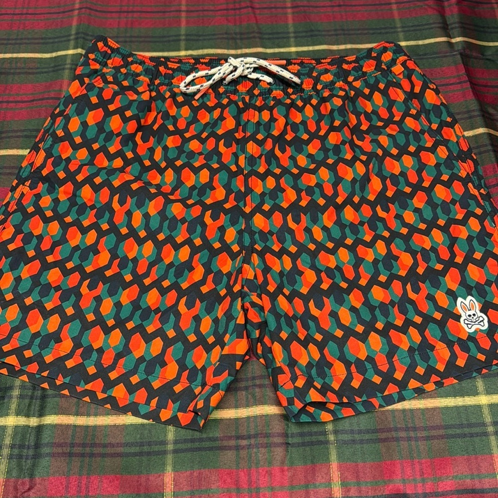 mens psycho bunny swim trunks sz small new